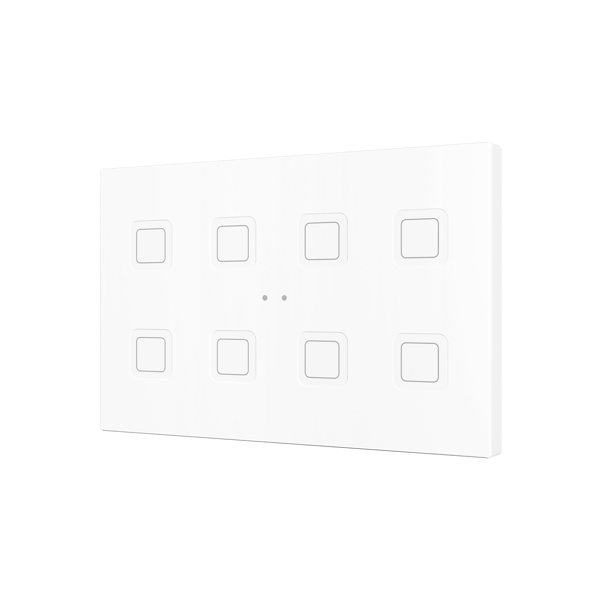 Tecla RGB XL 8. Pulsante capacitivo in PC-ABS - 8 pulsanti -